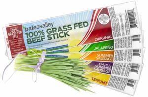 PaleoValley's 100% Grass-Fed Beef Sticks