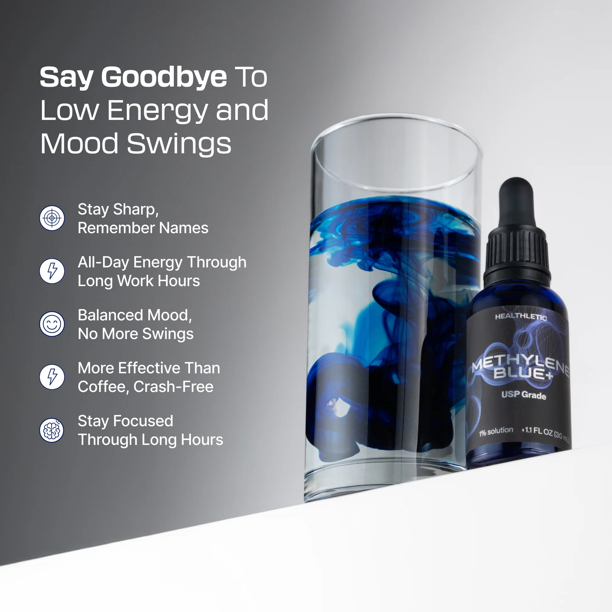 Healthletic: Cutting-Edge Solutions for Recovery and Performance: Methylene Blue 1% + BPC-157