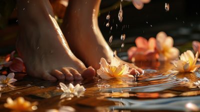 view-realistic-feet-touching-clear-running-water